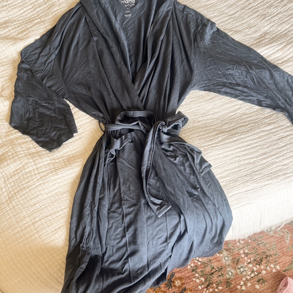 MAMA by Mori Maternity Postpartum Nursing Robe Hospital Bag! Bamboo, comfy